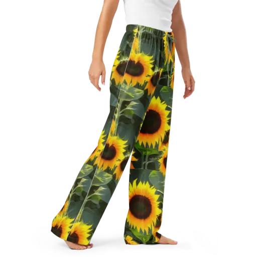 Solar Bloom on a Women's Pajama Pants