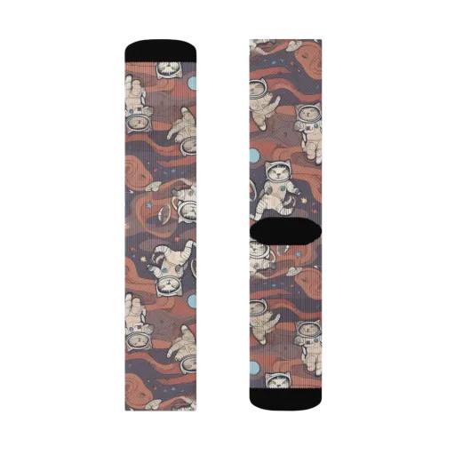 Orbiting Tabby on a Socks