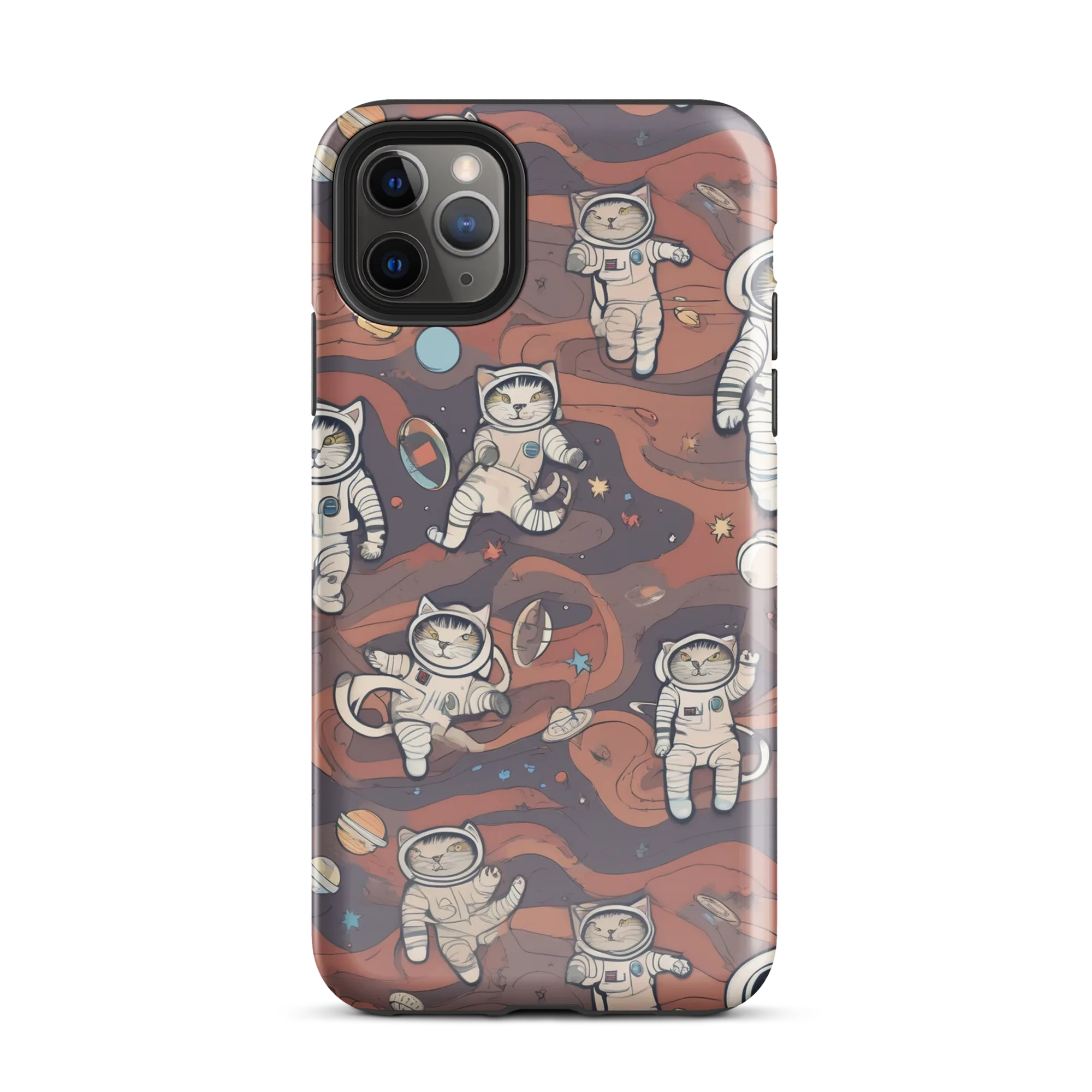 Orbiting Tabby on Tough Case for iPhone® — Front