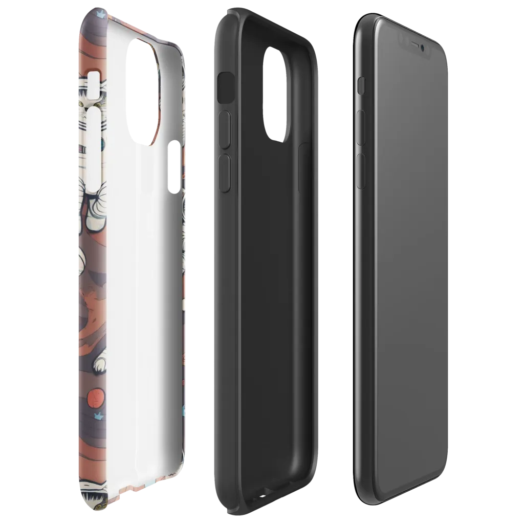 Orbiting Tabby on Tough Case for iPhone® — Right