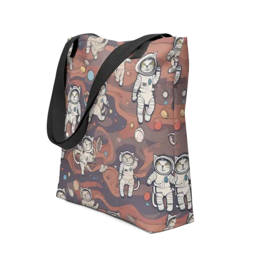 Orbiting Tabby on a Tote Bag