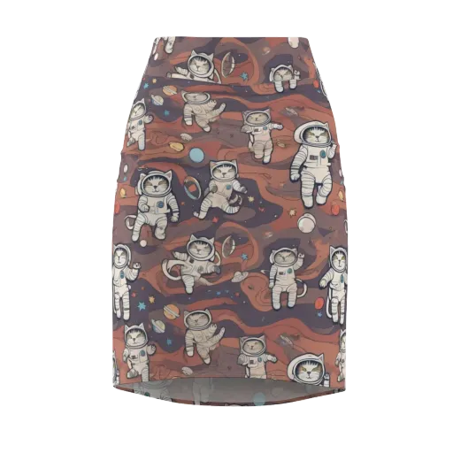 Orbiting Tabby on a Pencil Skirt