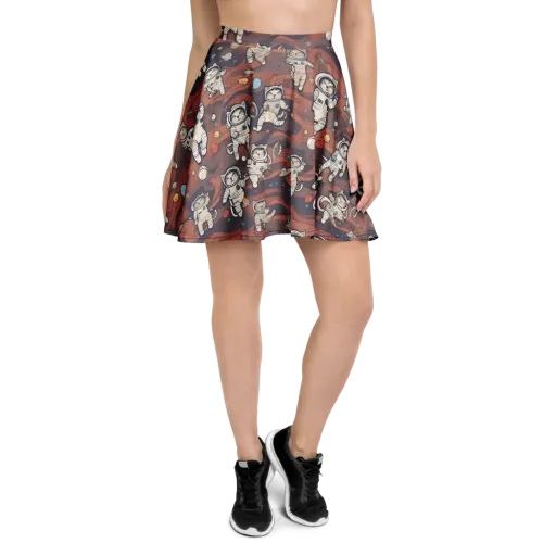 Orbiting Tabby on a Skater Skirt