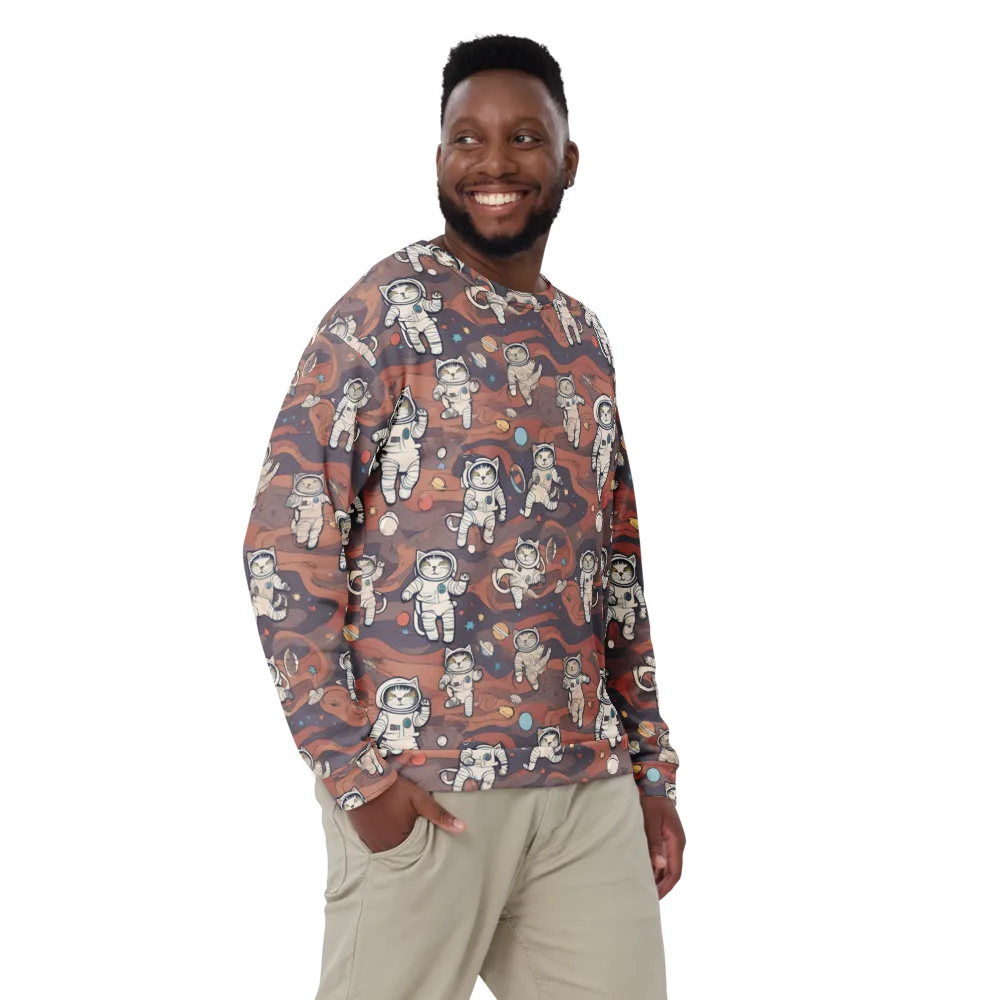 Orbiting Tabby on Sweatshirt — Front