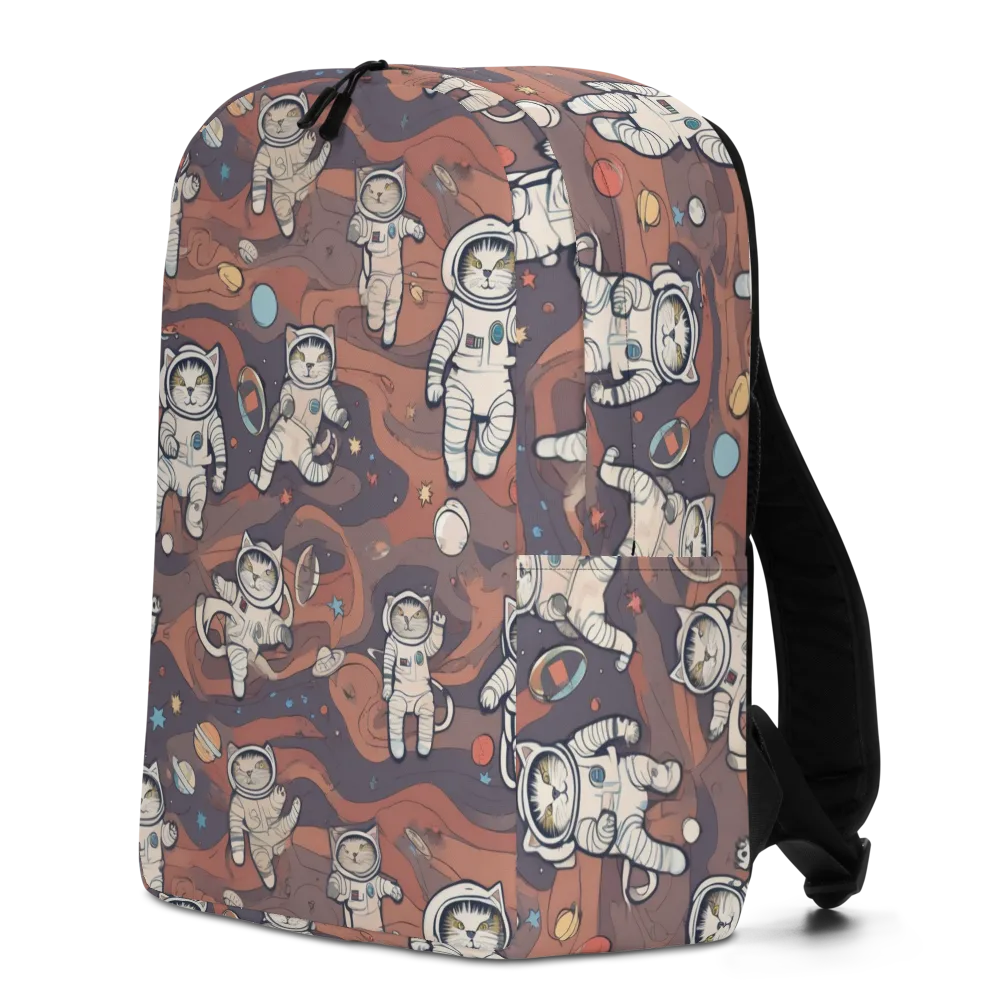 Orbiting Tabby on Minimalist Backpack — Left