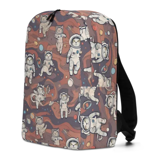 Orbiting Tabby on a Minimalist Backpack