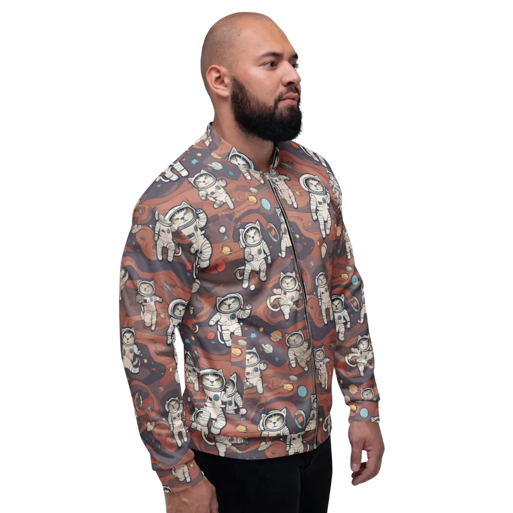 Orbiting Tabby on Bomber Jacket — Right