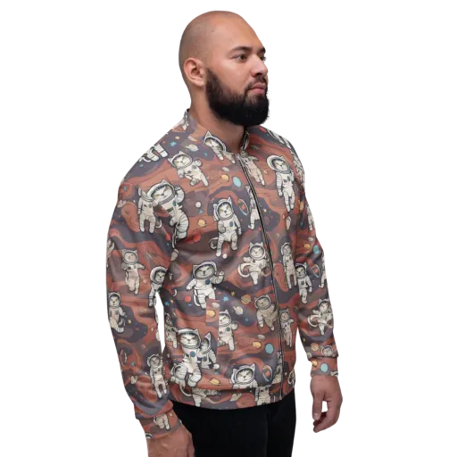 Orbiting Tabby on a Bomber Jacket