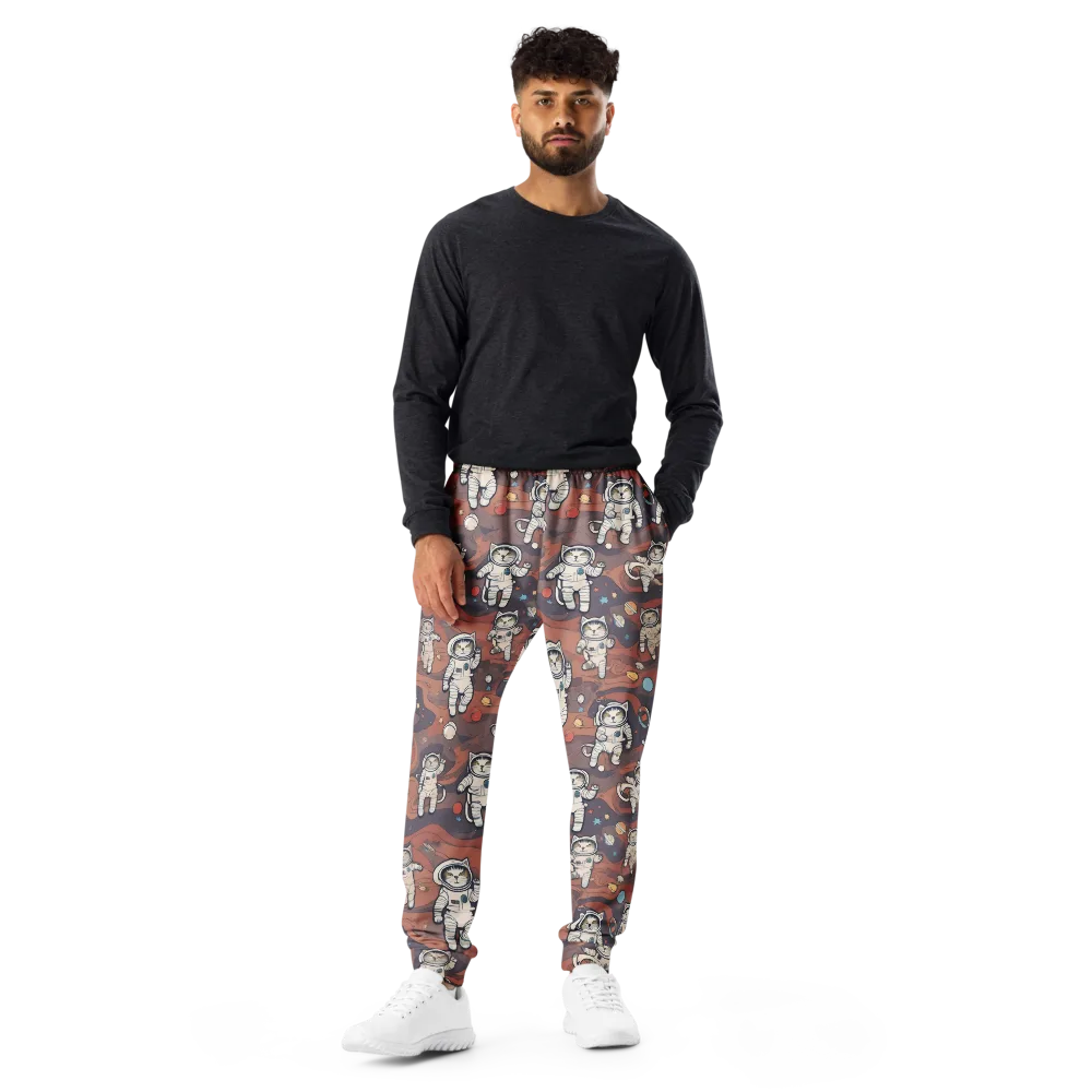 Orbiting Tabby on Men's Joggers — Front