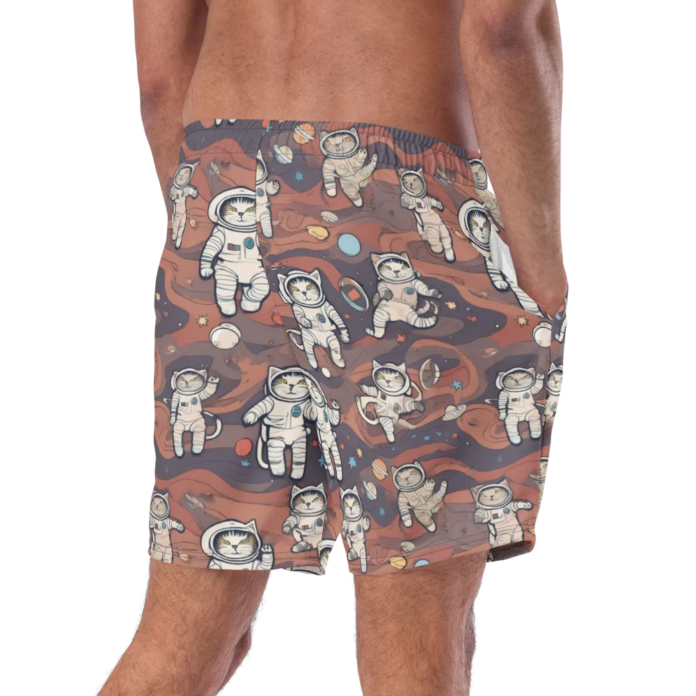 Orbiting Tabby on Swim Trunks — Right Back