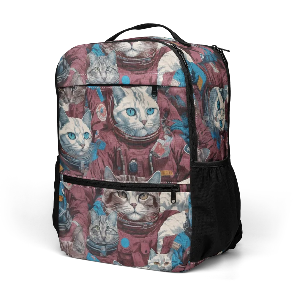 Cosmic Cat Crew on Utility Backpack — Left Front