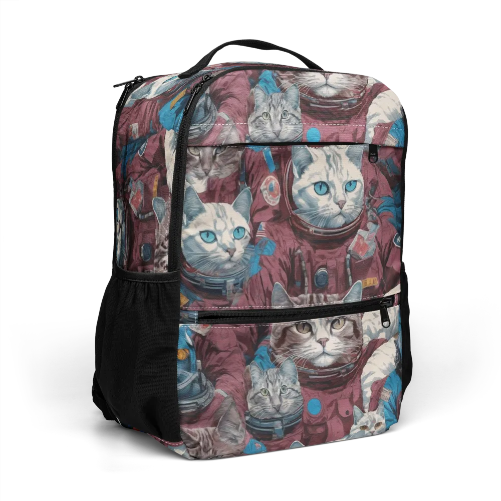 Cosmic Cat Crew on Utility Backpack — Right Front