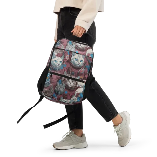 Cosmic Cat Crew on a Utility Backpack