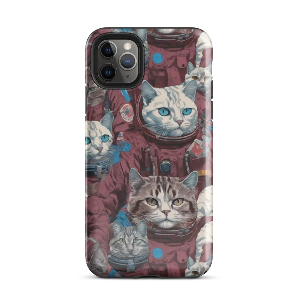 Cosmic Cat Crew on Tough Case for iPhone® — Front