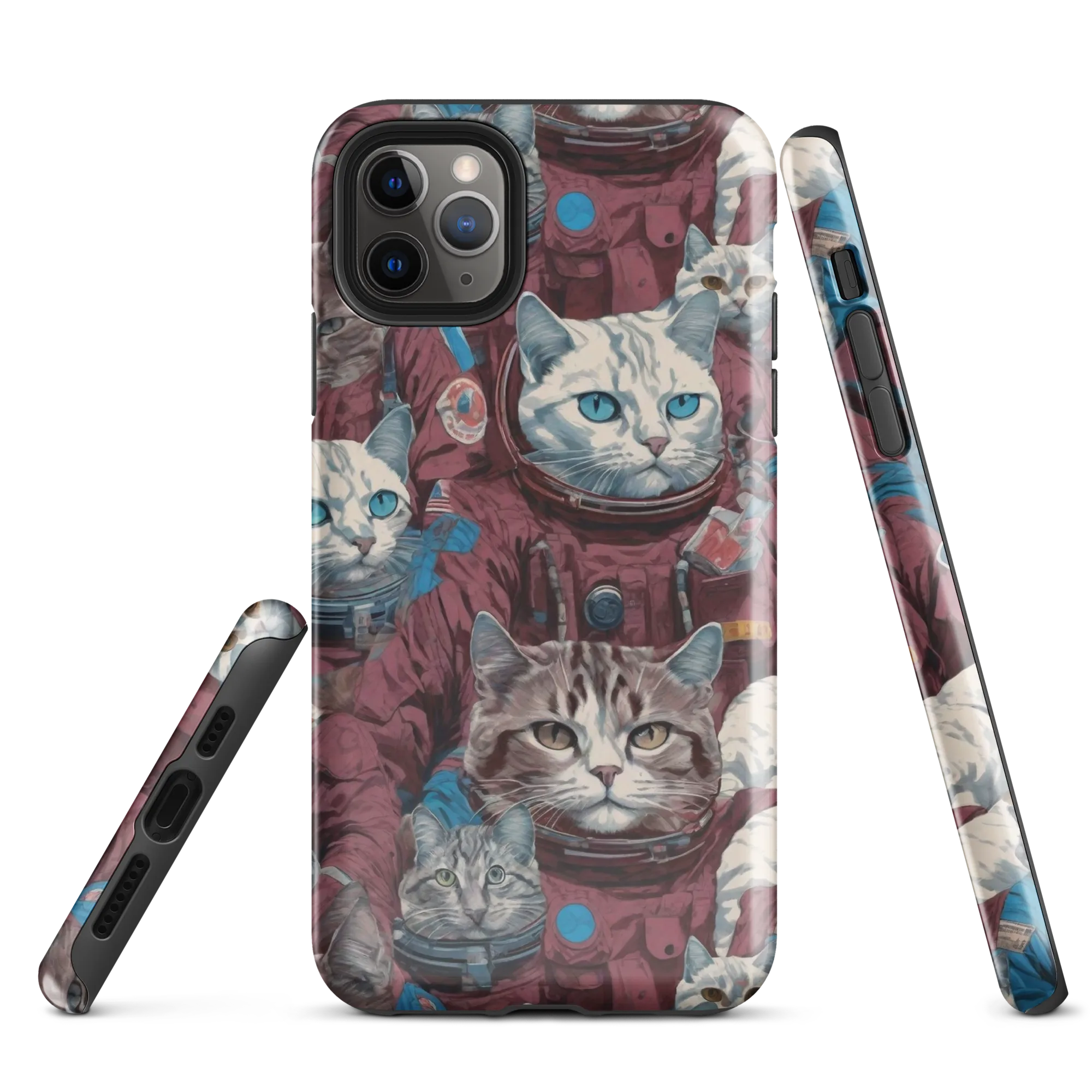 Cosmic Cat Crew on Tough Case for iPhone® — Front