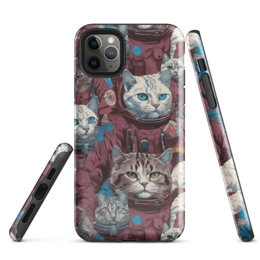Cosmic Cat Crew on a Tough Case for iPhone®