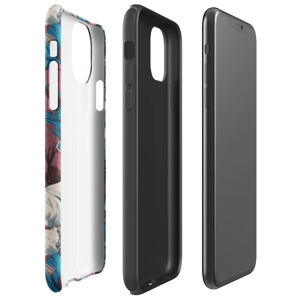 Cosmic Cat Crew on Tough Case for iPhone® — Right