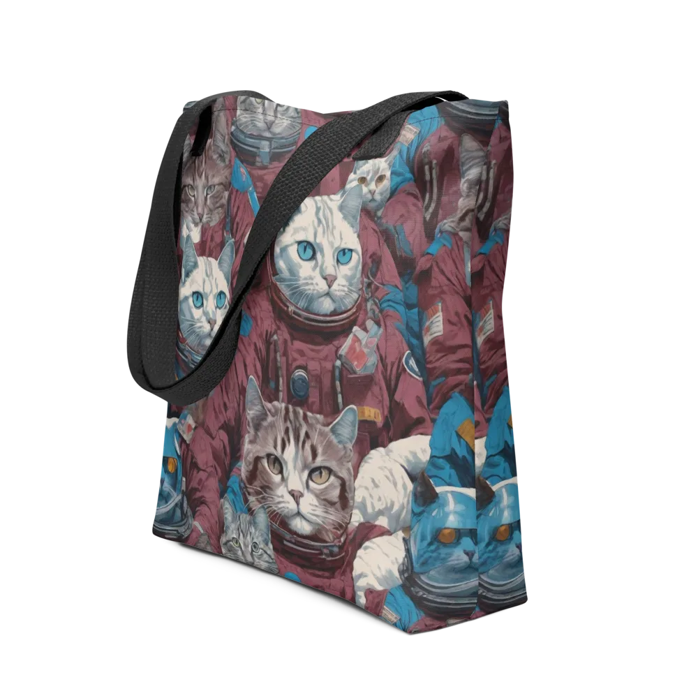 Cosmic Cat Crew on Tote Bag — Front