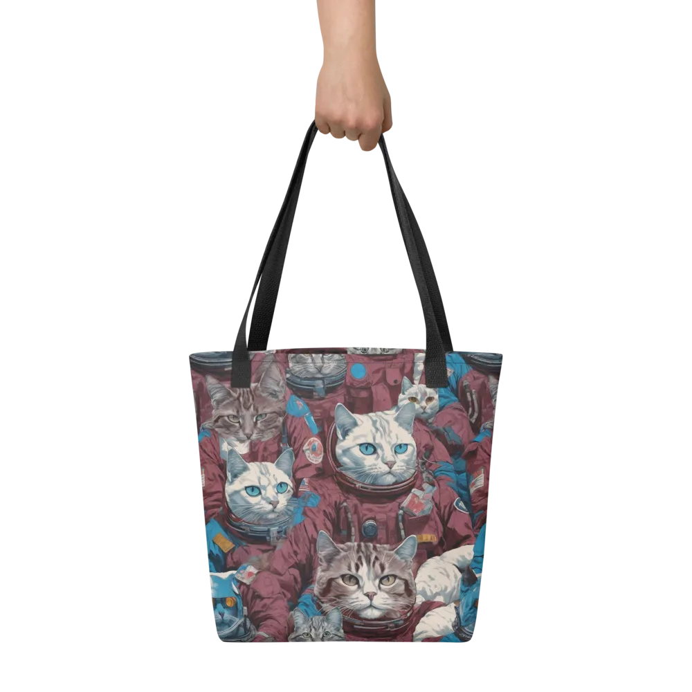 Cosmic Cat Crew on Tote Bag — Front