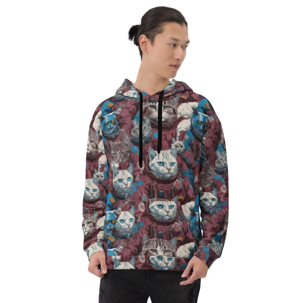 Cosmic Cat Crew on Hoodie — Front