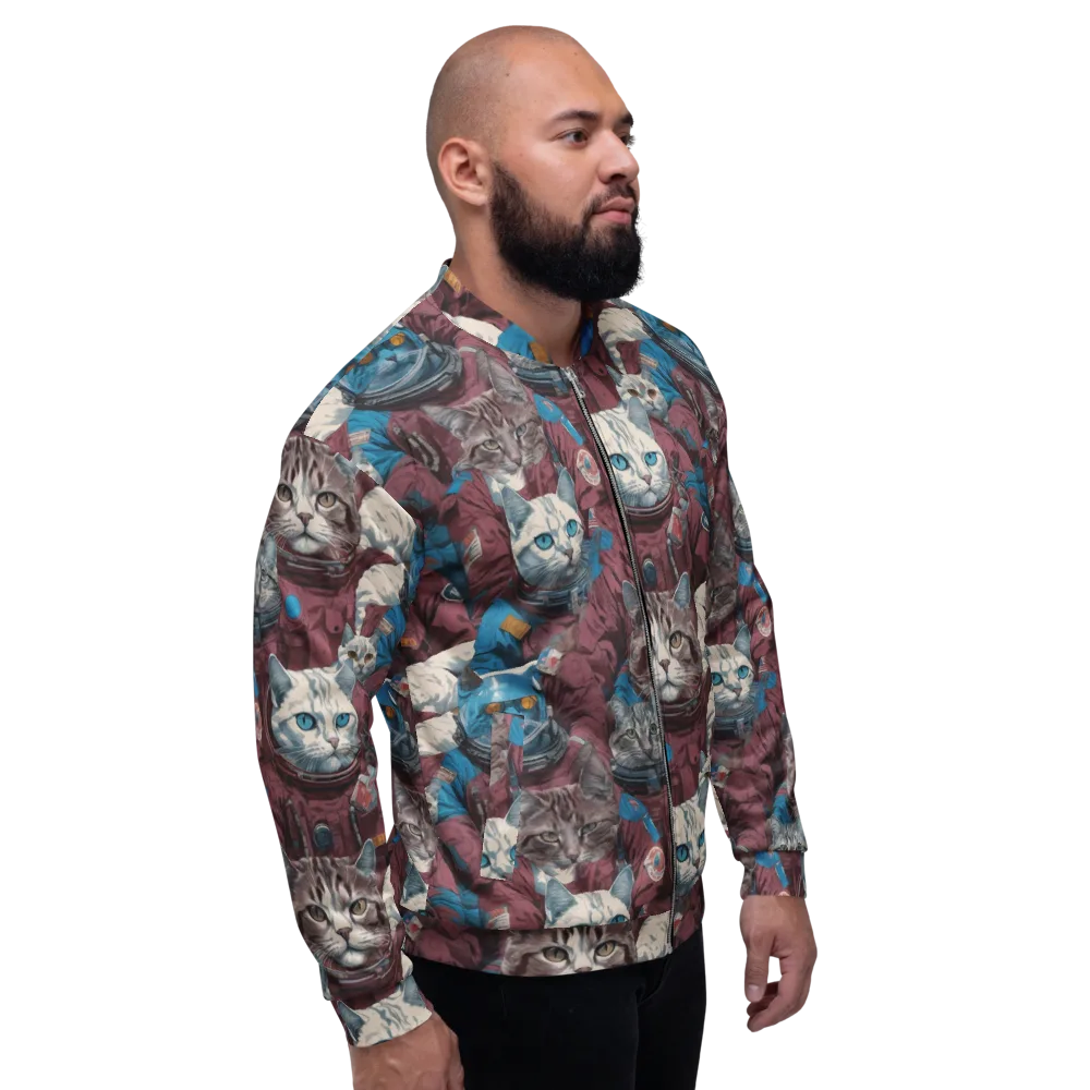 Cosmic Cat Crew on Bomber Jacket — Right