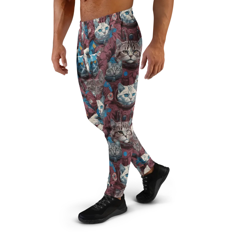 Cosmic Cat Crew on Men's Joggers — Left