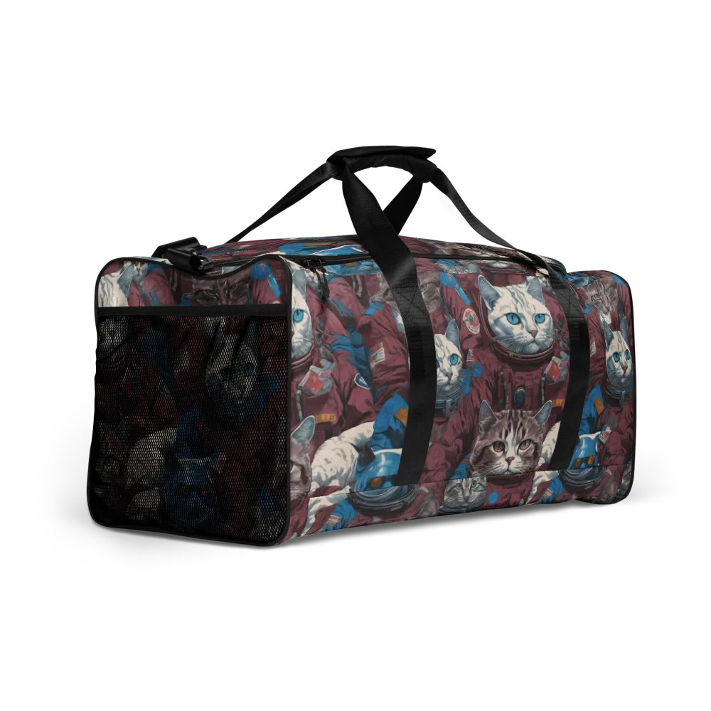Cosmic Cat Crew on Duffle Bag — Right Front