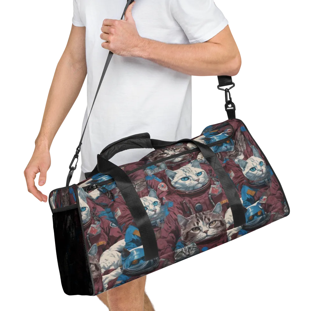 Cosmic Cat Crew on Duffle Bag — Right Front