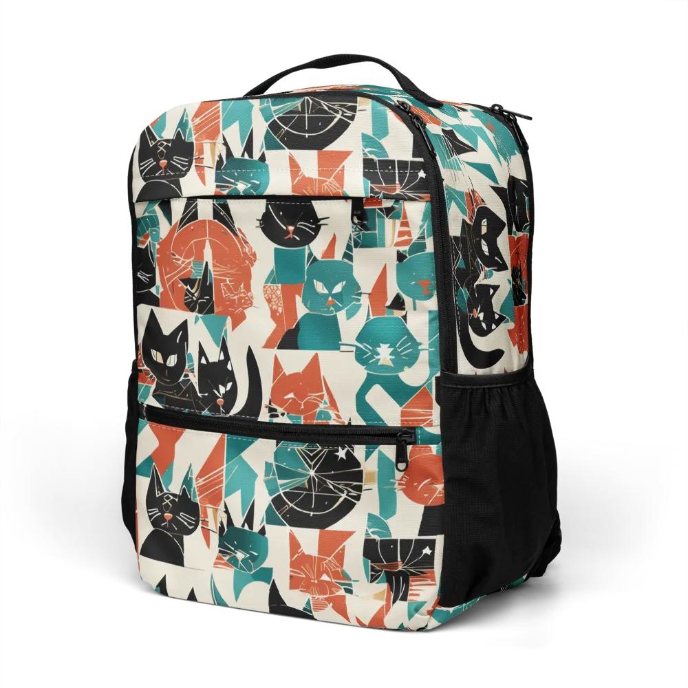 Cathedral Cats on Utility Backpack — Left Front