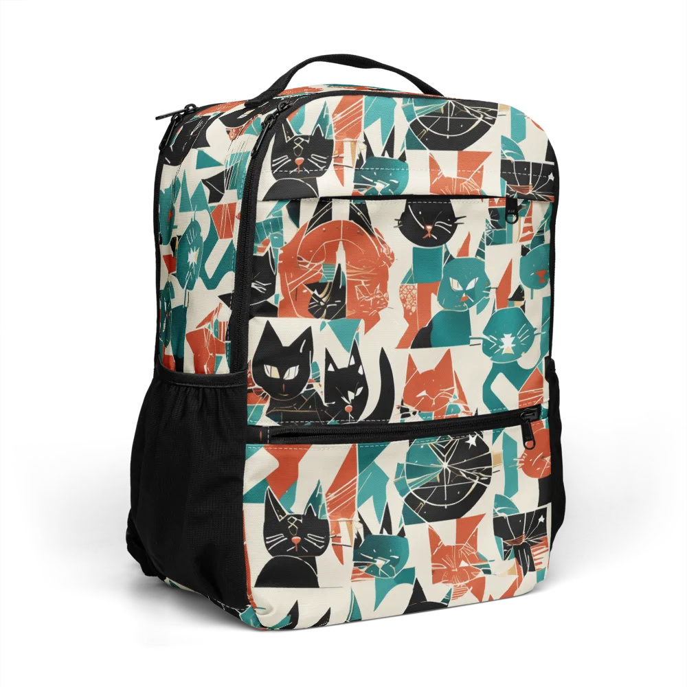 Cathedral Cats on Utility Backpack — Right Front
