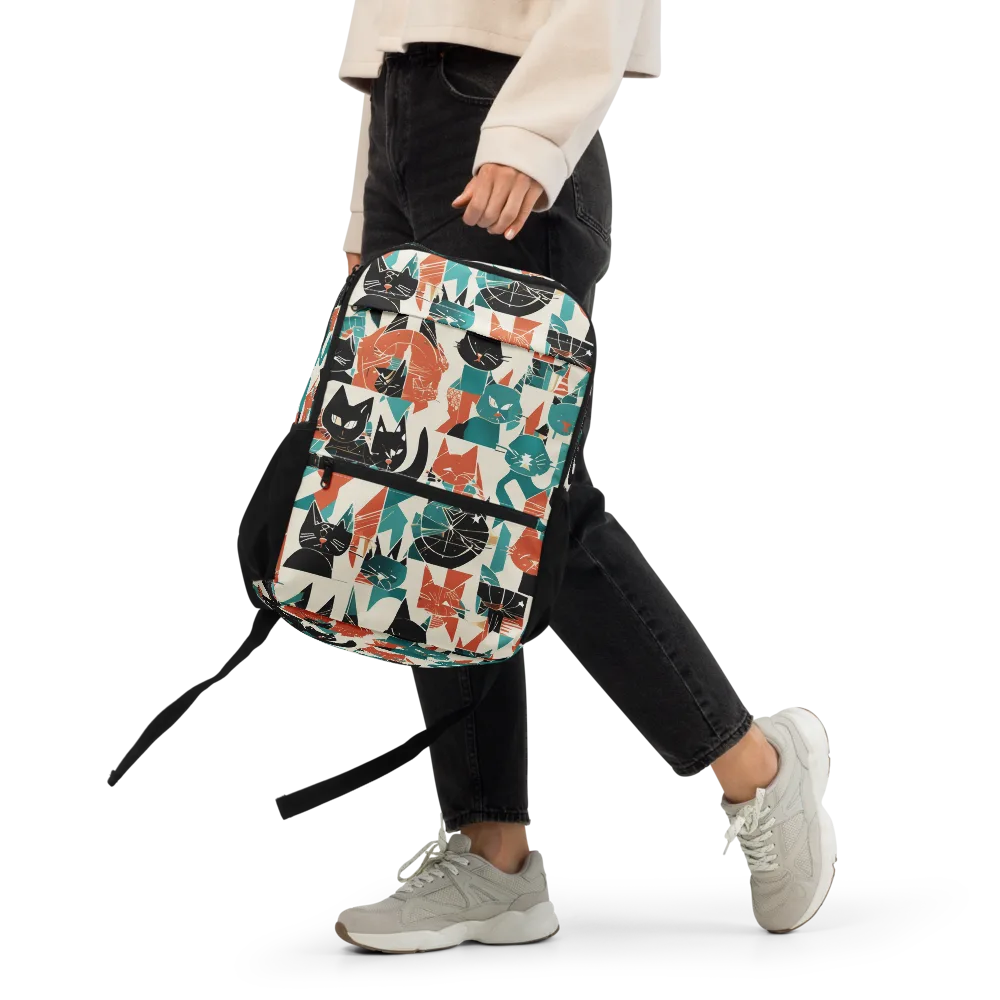 Cathedral Cats on Utility Backpack — Front