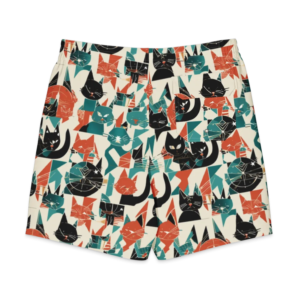 Cathedral Cats on Men's Board Shorts — Back