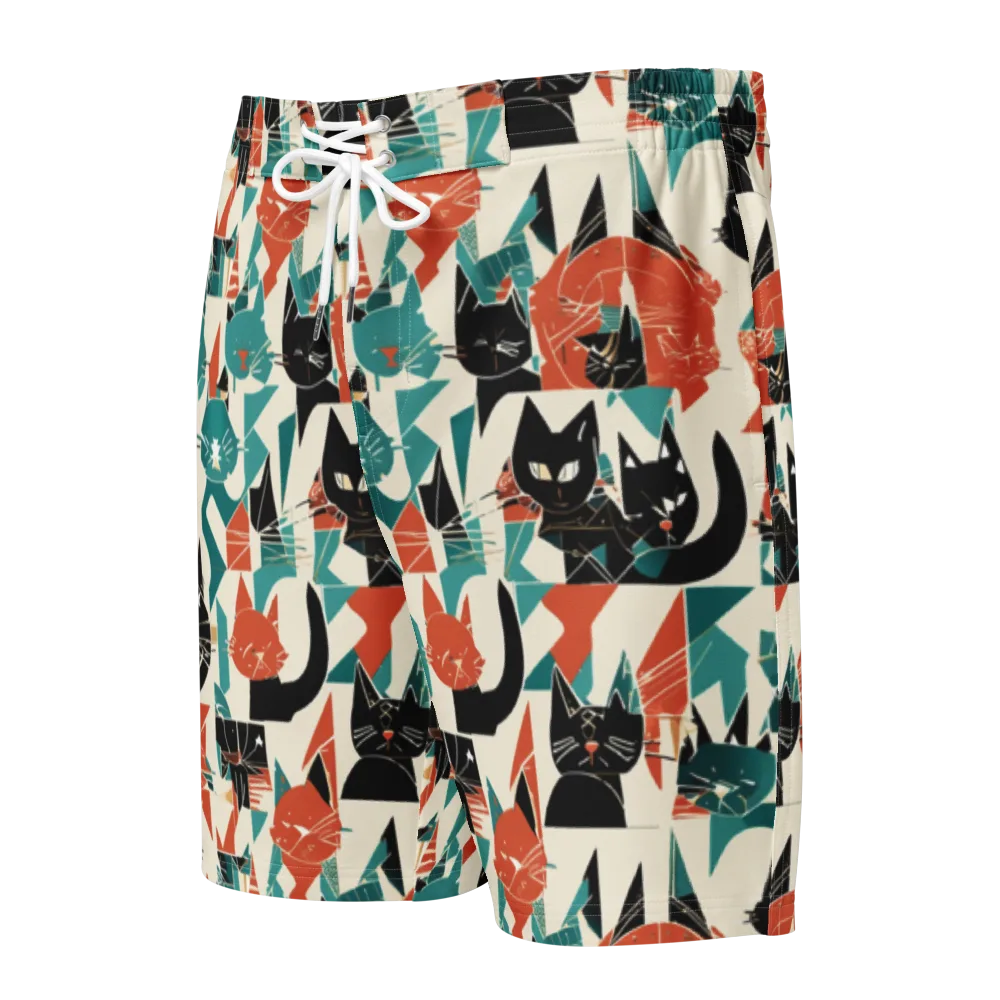 Cathedral Cats on Men's Board Shorts — Front
