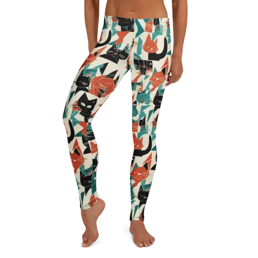 Cathedral Cats on a Leggings
