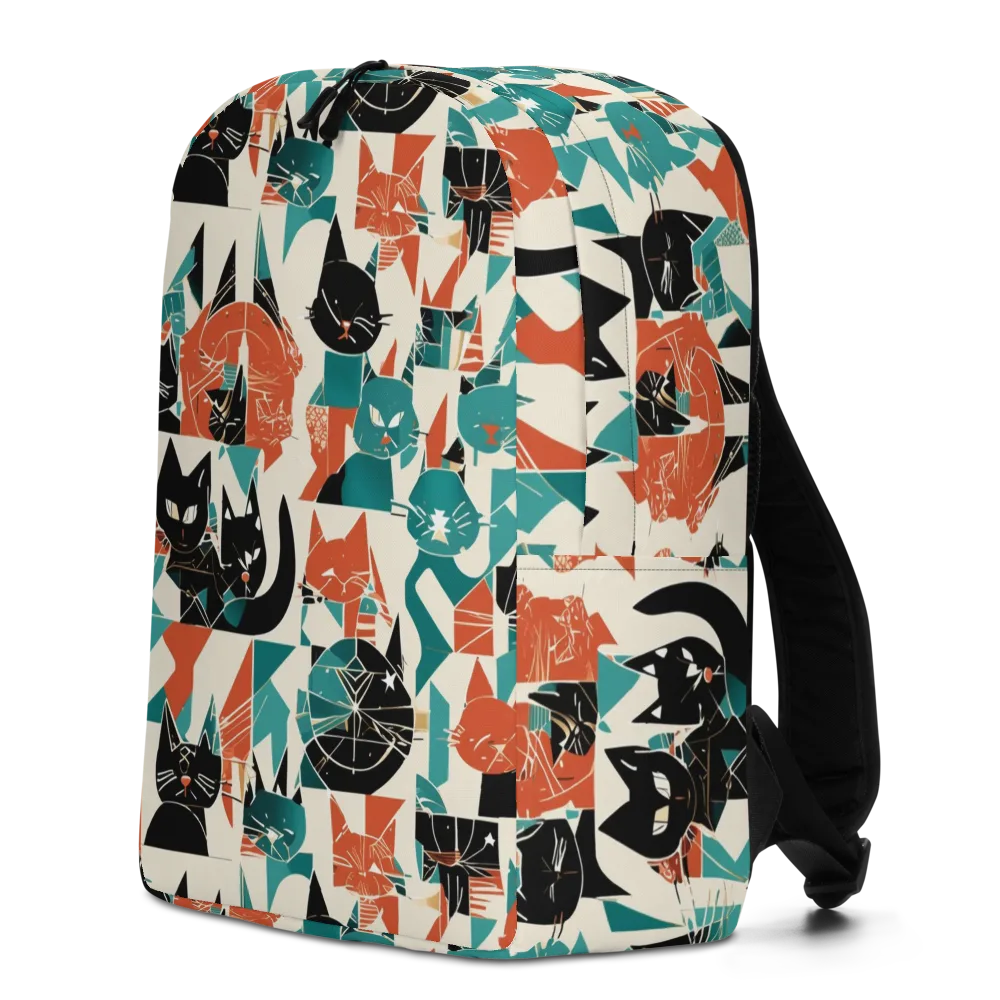 Cathedral Cats on Minimalist Backpack — Left