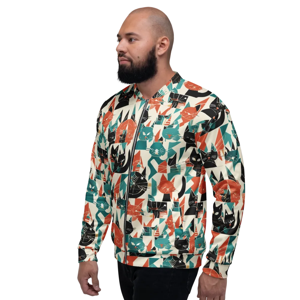 Cathedral Cats on Bomber Jacket — Left