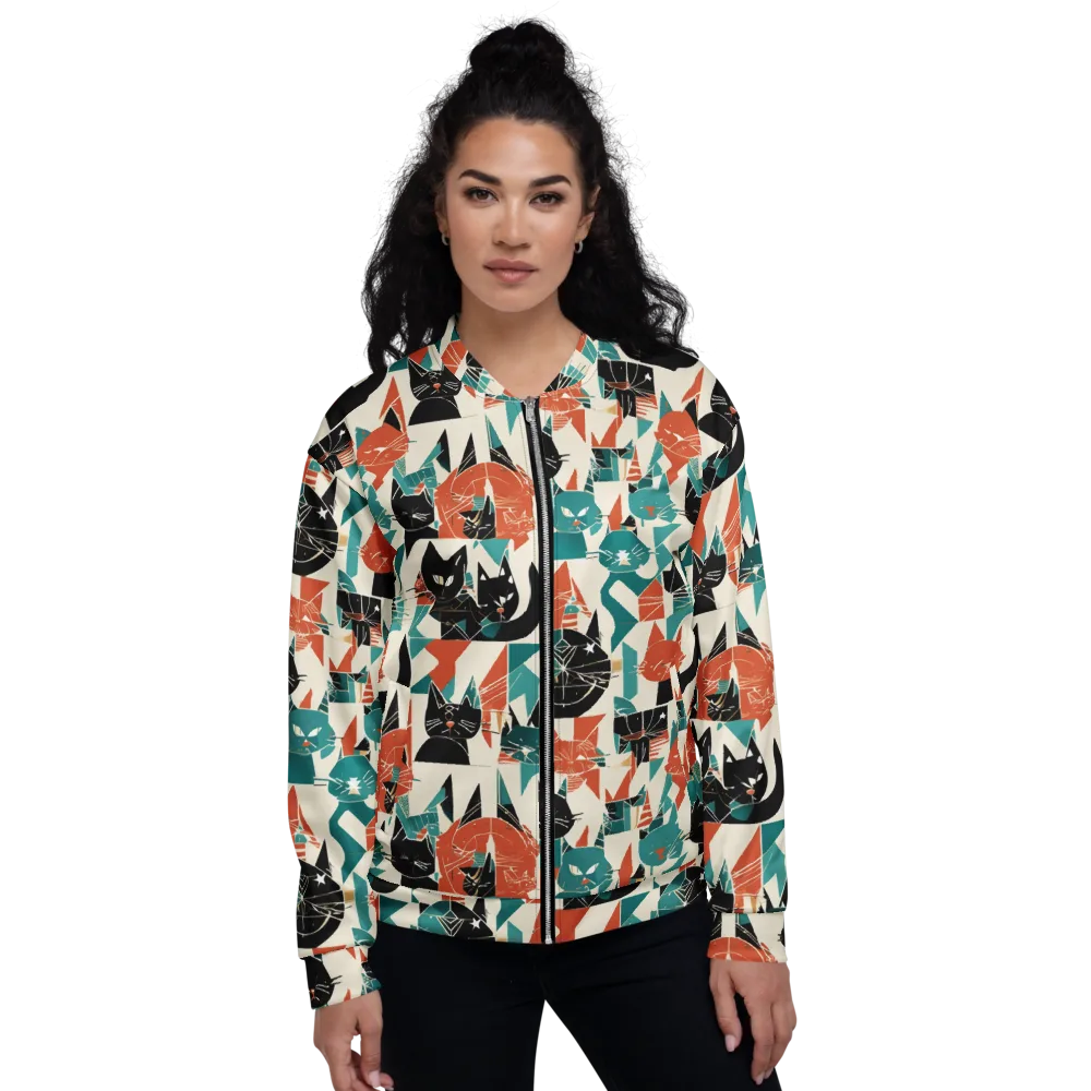 Cathedral Cats on Bomber Jacket — Front