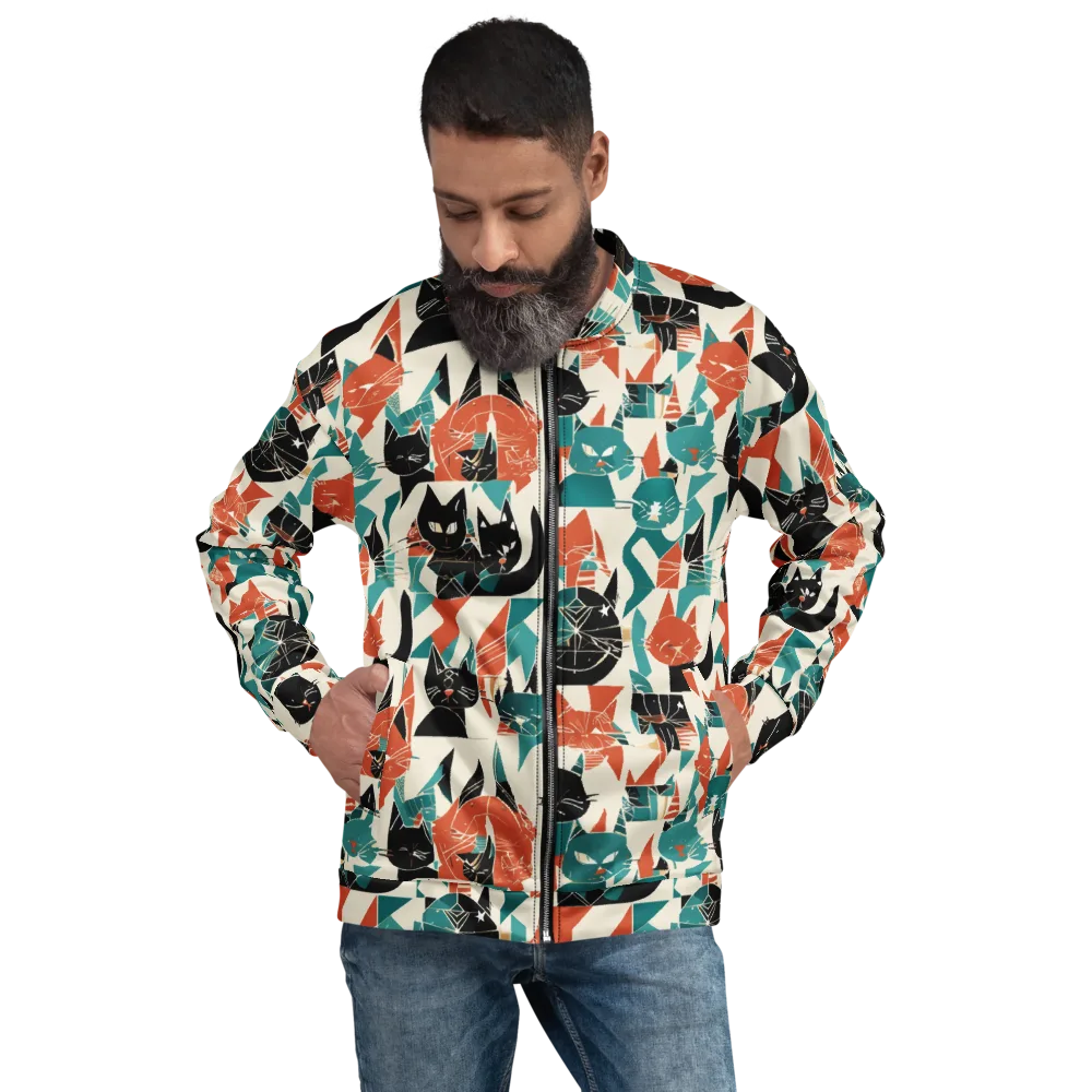 Cathedral Cats on Bomber Jacket — Front