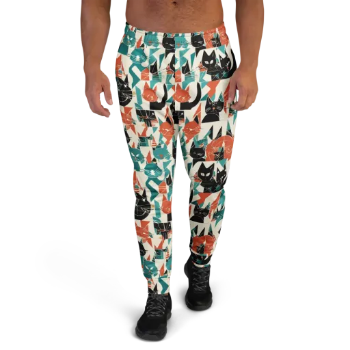 Cathedral Cats on a Men's Joggers