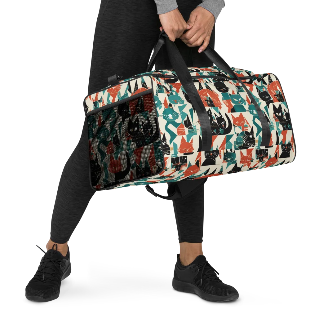 Cathedral Cats on Duffle Bag — Right Front