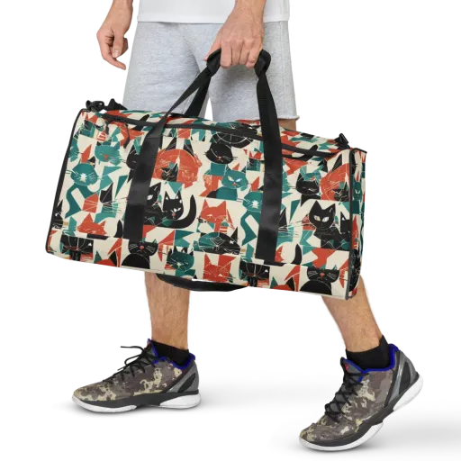 Cathedral Cats on a Duffle Bag