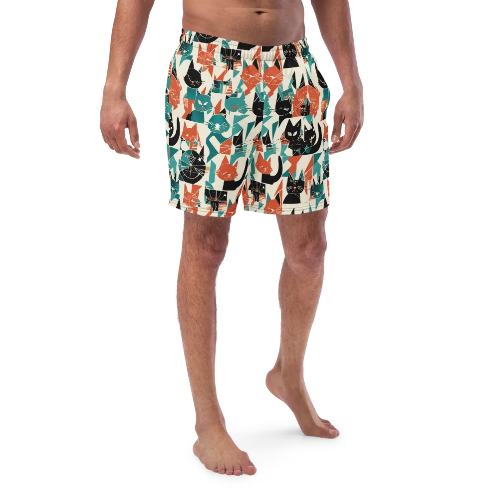 Cathedral Cats on Swim Trunks — Front