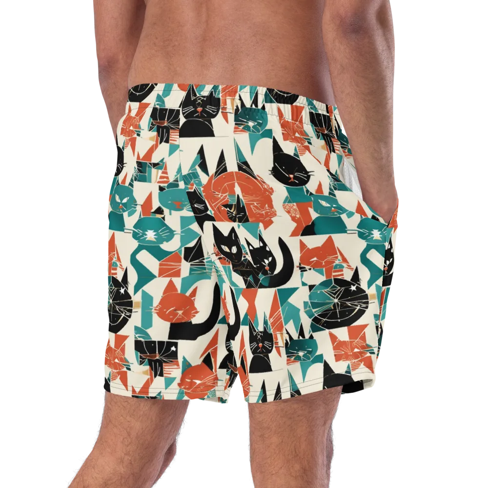 Cathedral Cats on Swim Trunks — Right Back
