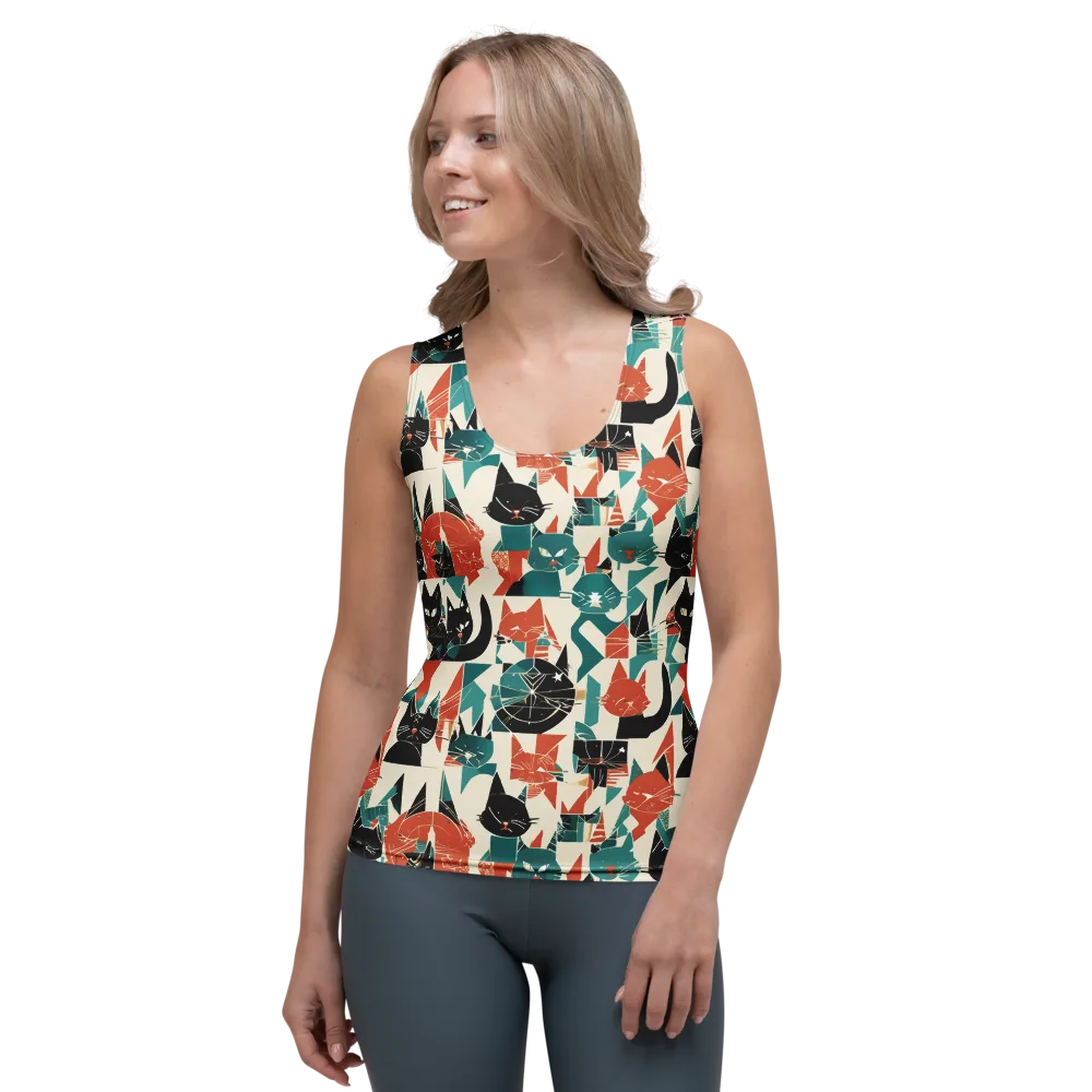 Cathedral Cats on Women's Tank Top — Front