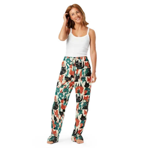 Cathedral Cats on a Women's Pajama Pants