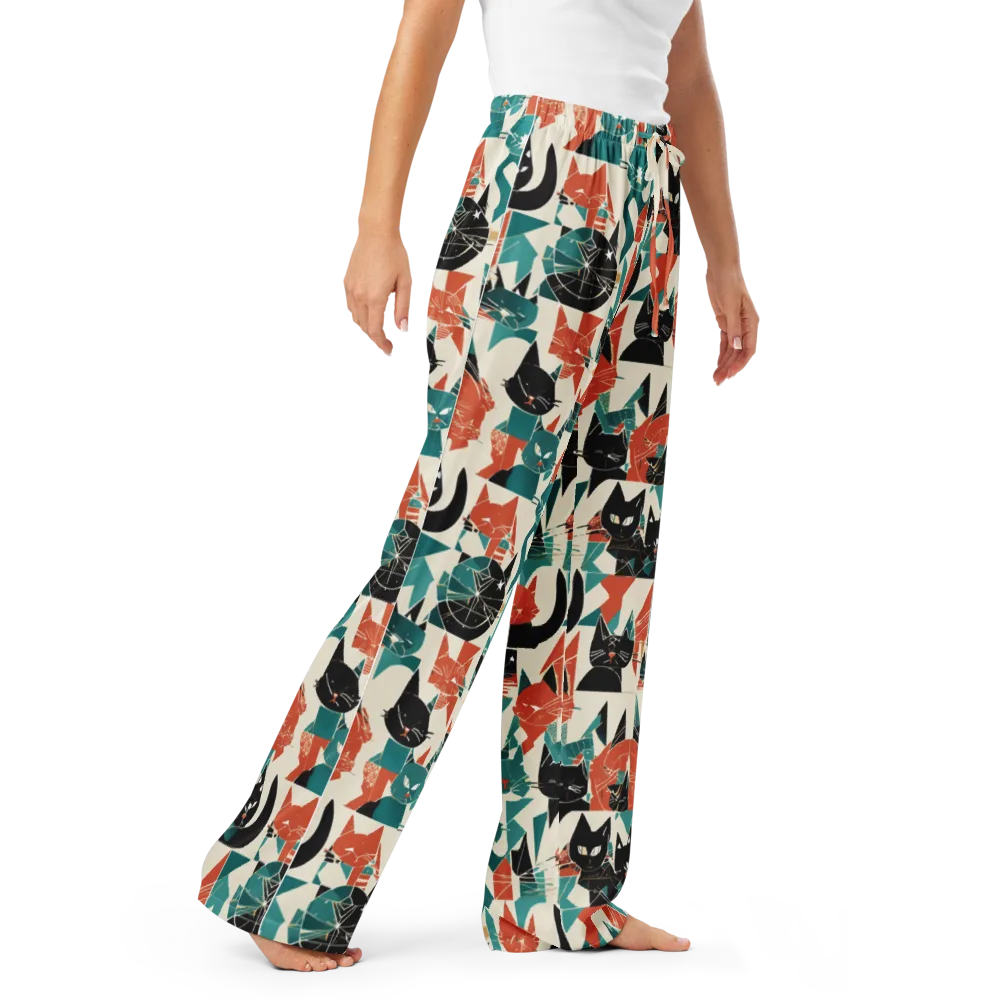 Cathedral Cats on Women's Pajama Pants — Right Front
