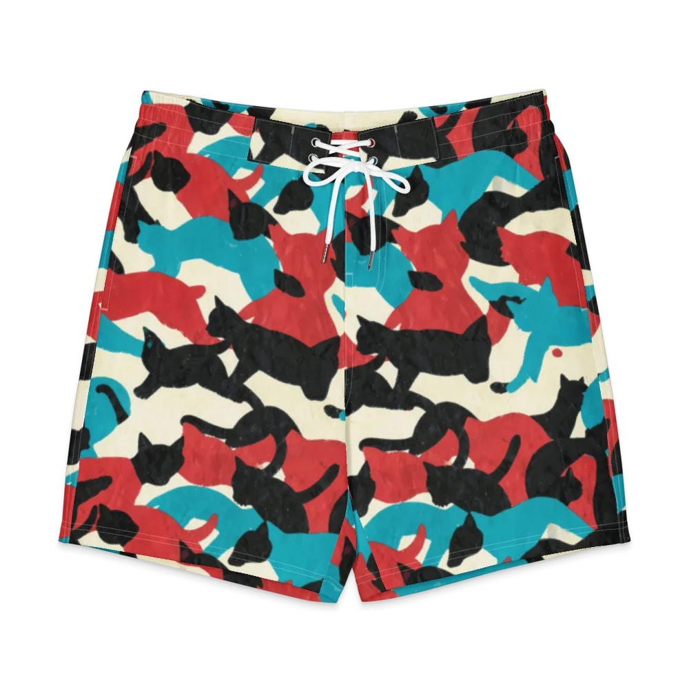Chromatic Catwalk on Men's Board Shorts — Front