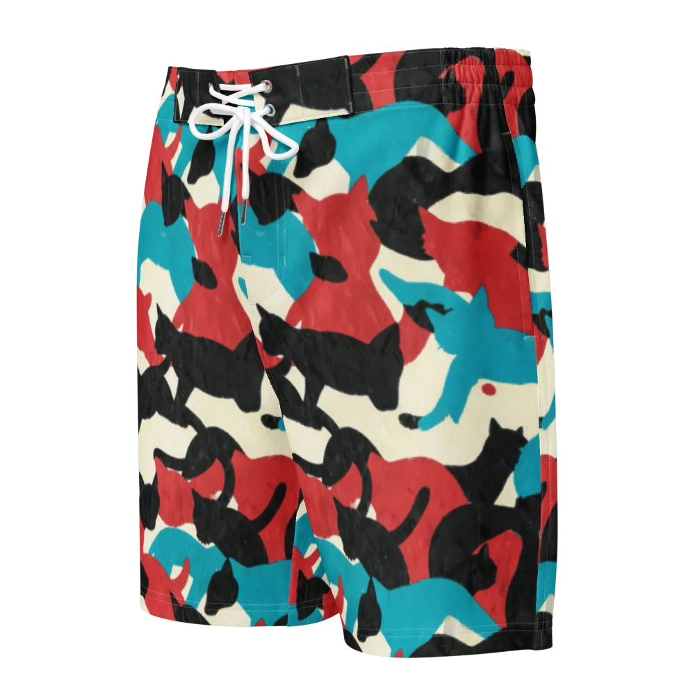Chromatic Catwalk on Men's Board Shorts — Front