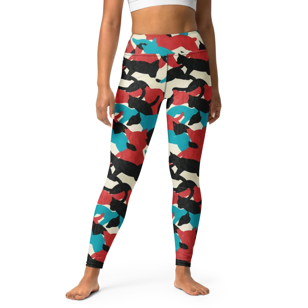 Chromatic Catwalk on Yoga Leggings — Front