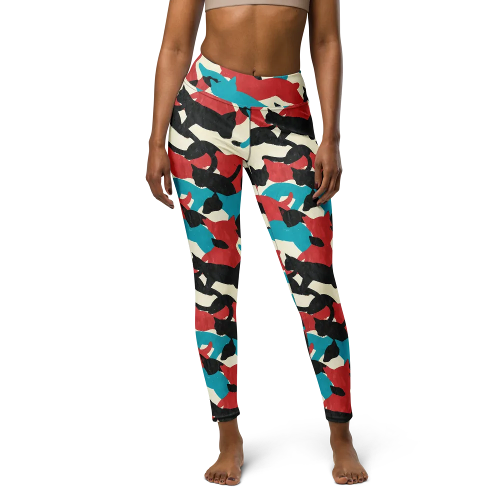 Chromatic Catwalk on Yoga Leggings — Front